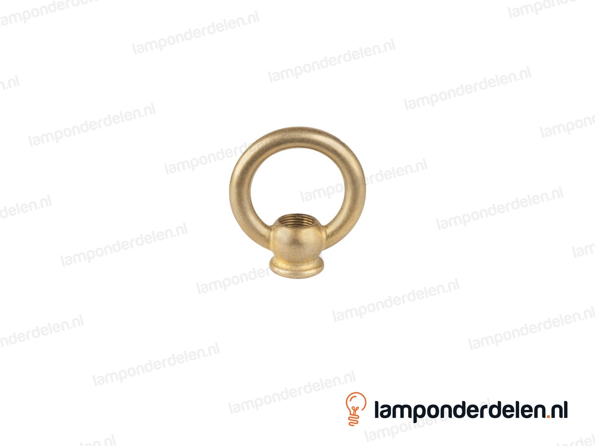 Ringnippel messing - 42 mm - binnendraad M13x1