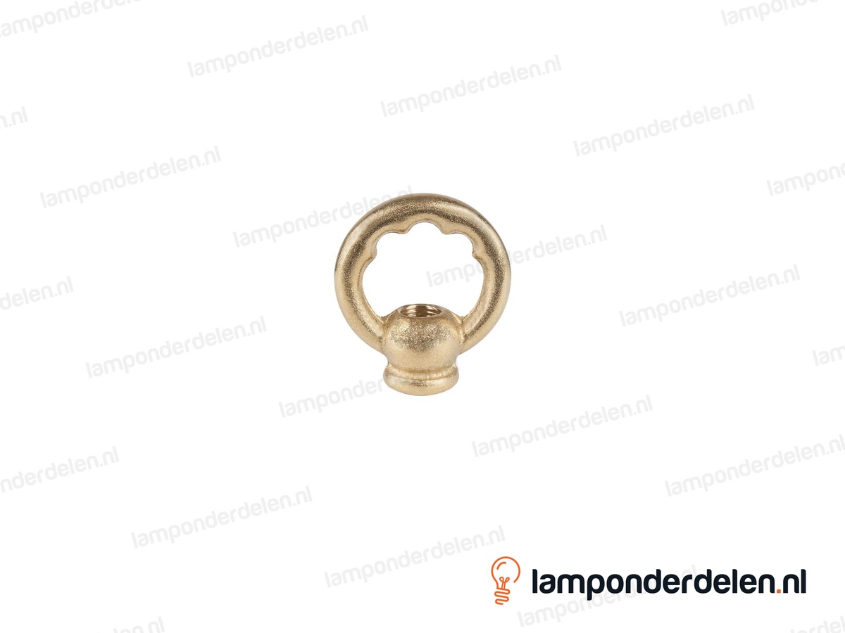 Ringnippel messing getand - 42 mm - binnendraad M10x1