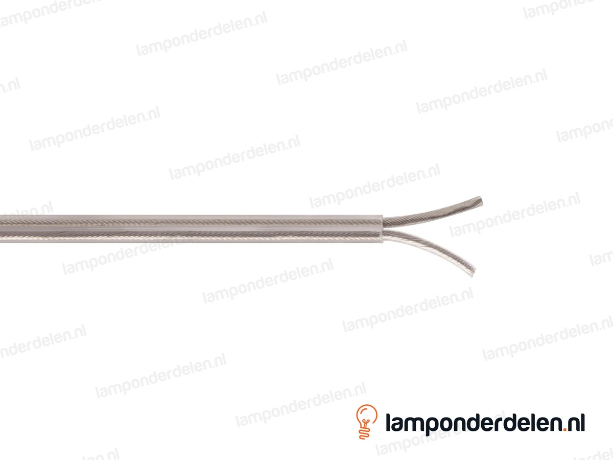 Snoer transparant plat - 2 x 0,75 mm²