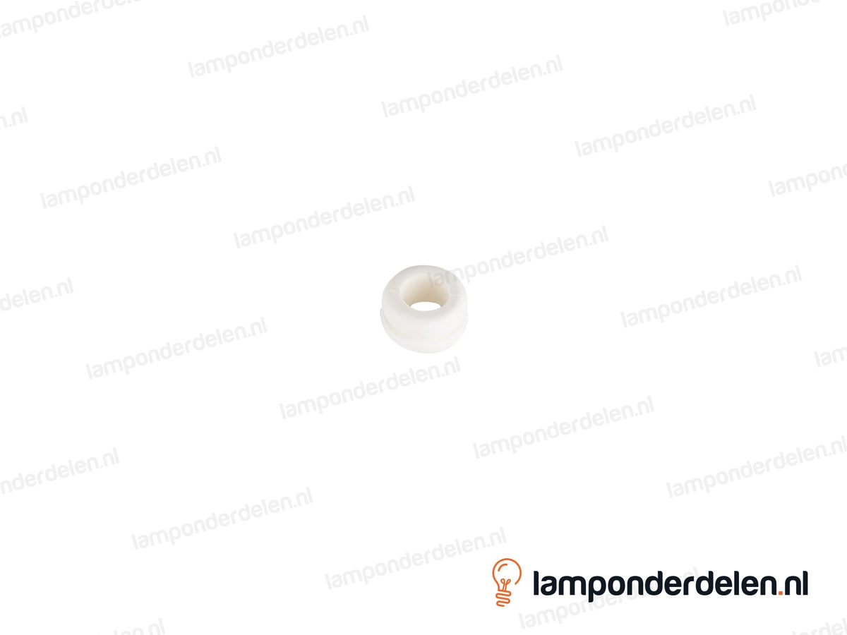 Snoerdoorvoertule PVC wit - 14 x 8 mm - voor gat van 10 mm - snoerdoorvoer 8 mm