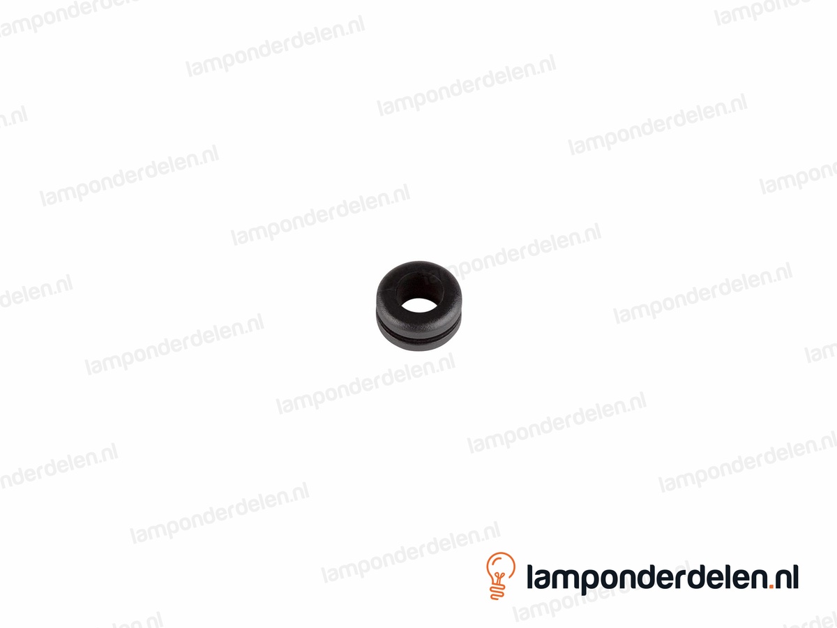 Snoerdoorvoertule PVC zwart - 14 x 8 mm - voor gat van 10 mm - snoerdoorvoer 8 mm