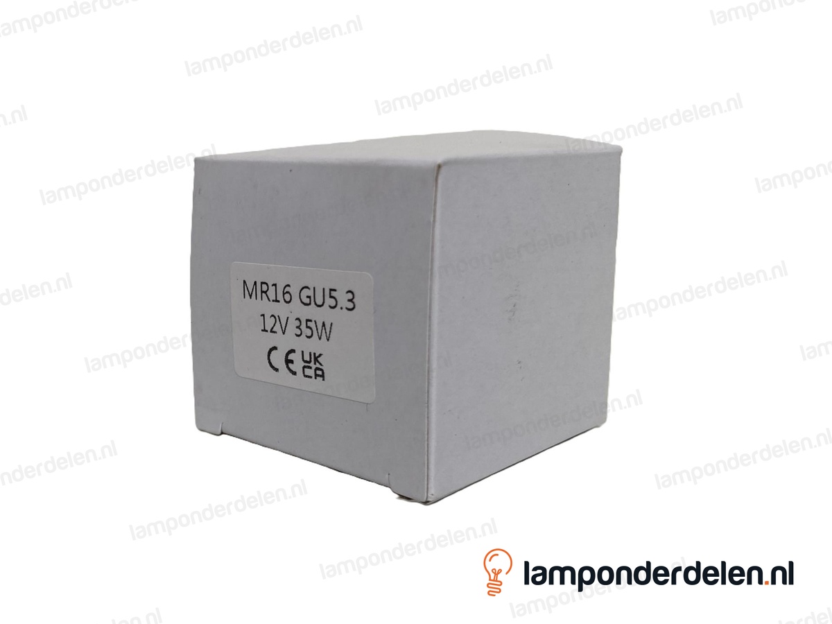 SPL - halogeenlamp - quadro vierkant - MR16 - GU5.3 - 35W - 12 volt - 60°