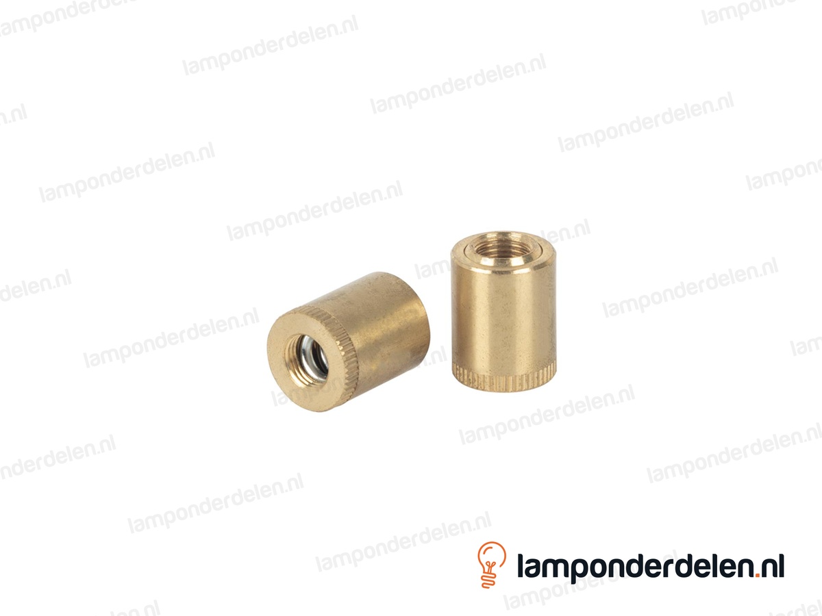 Stelgewricht messing cilinder - 18 x 24 mm - binnendraad M10x1