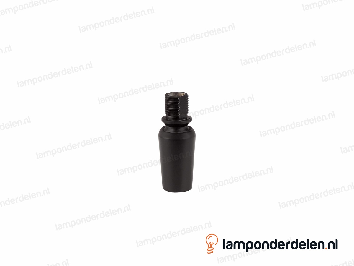 Stelgewricht messing zwart - 16 x 37-mm - binnendraad en buitendraad M10x1