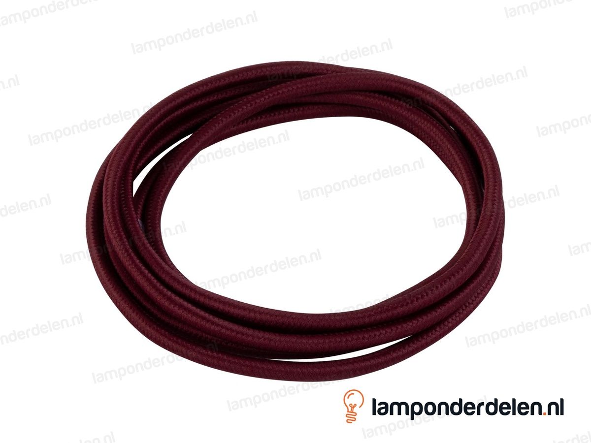 Strijkijzersnoer bordeauxrood - 2 x 0,75 mm²