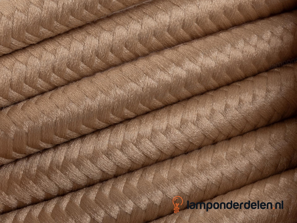 Strijkijzersnoer donkerbeige - 2 x 0,75 mm²
