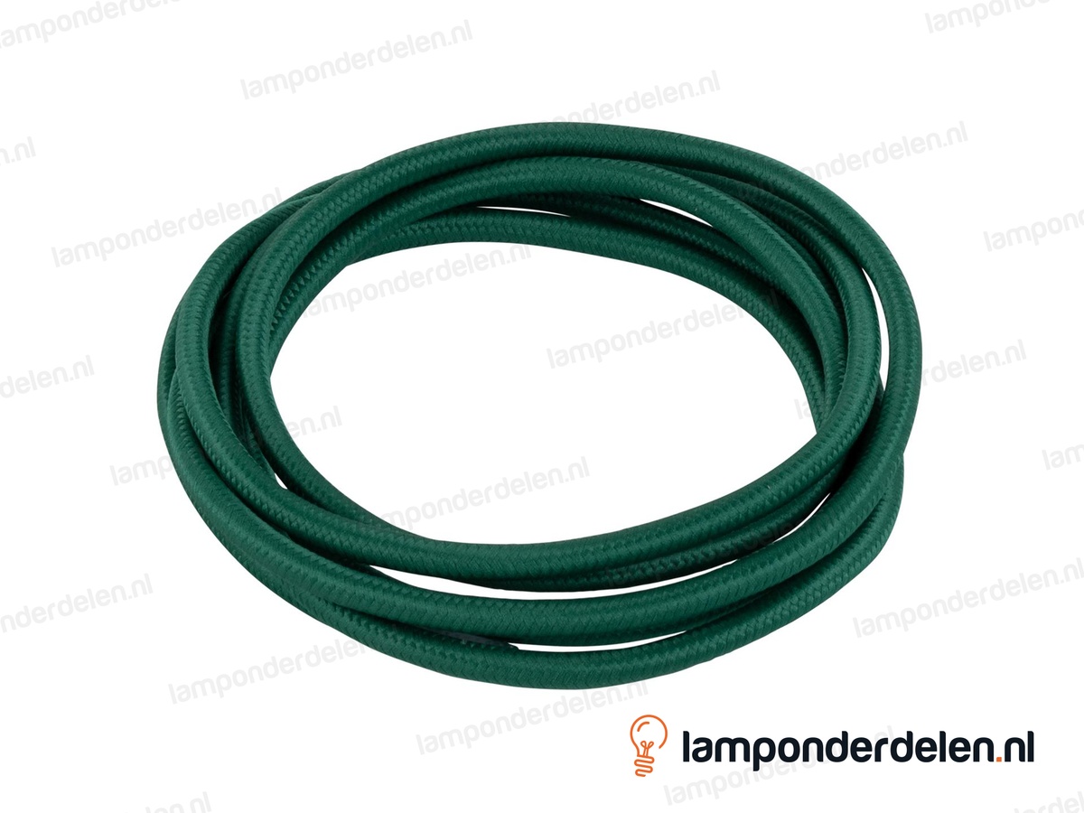 Strijkijzersnoer donkergroen - 2 x 0,75 mm²
