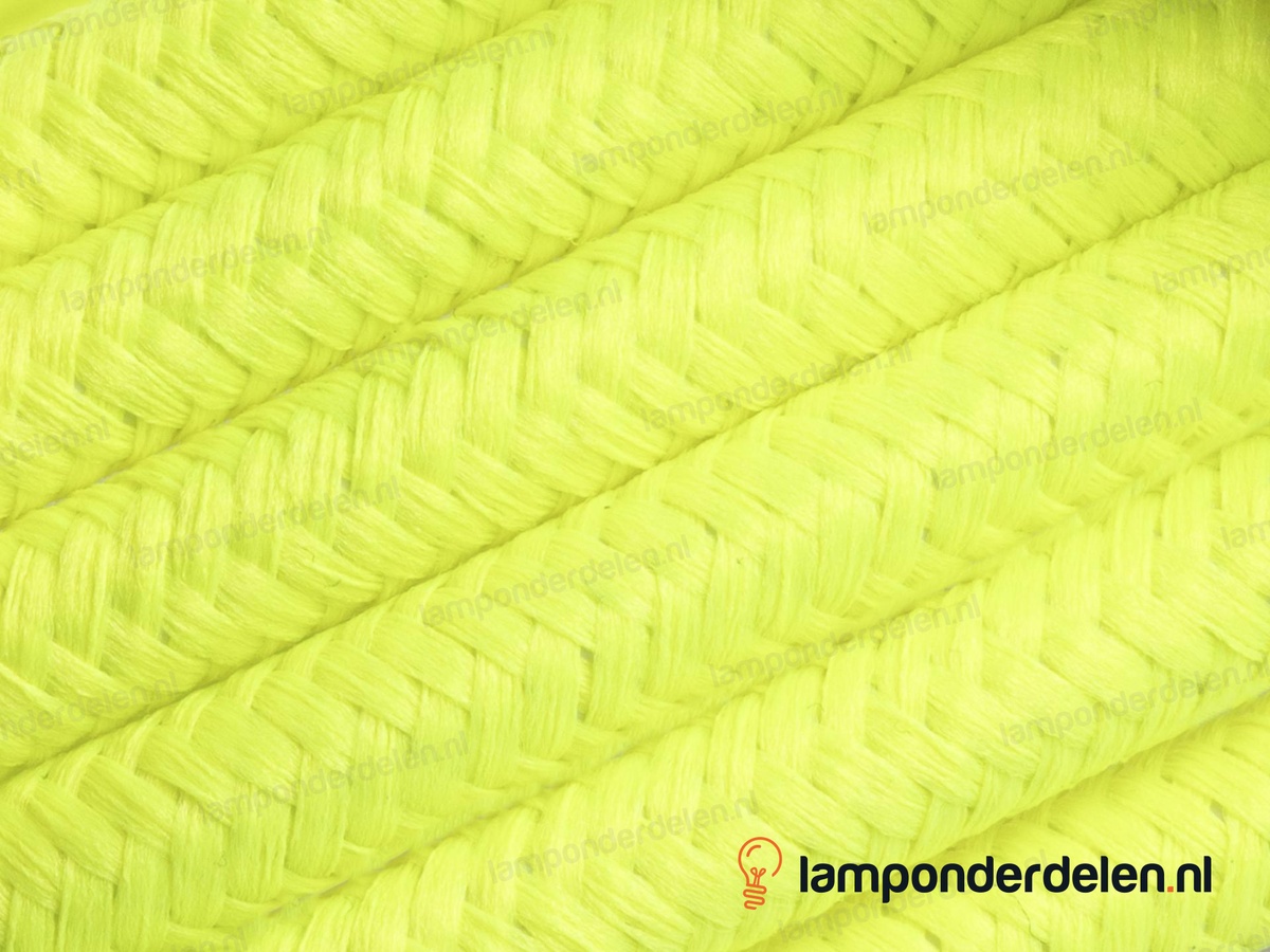 Strijkijzersnoer fluorescerend geel - 2 x 0,75 mm²