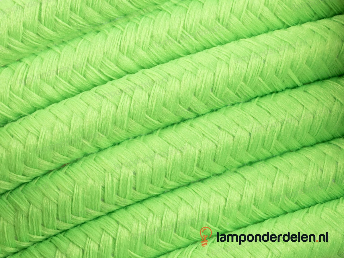 Strijkijzersnoer fluorescerend groen - 2 x 0,75 mm²