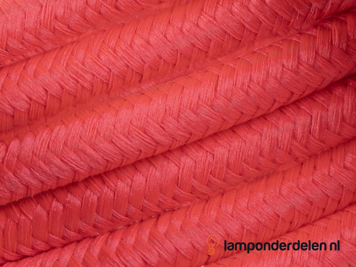 Strijkijzersnoer fluorescerend roze - 2 x 0,75 mm²