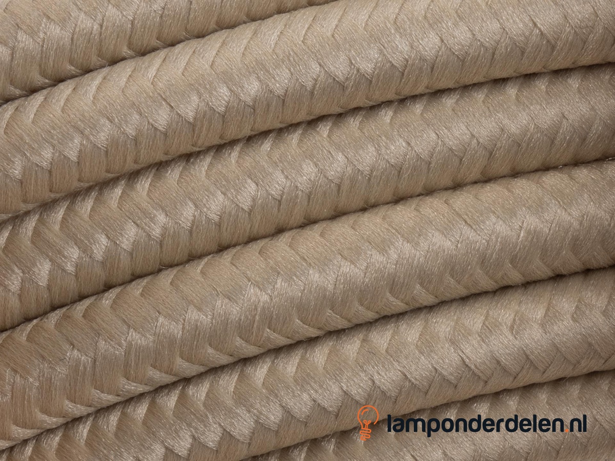 Strijkijzersnoer lichtbeige - 2 x 0,75 mm²