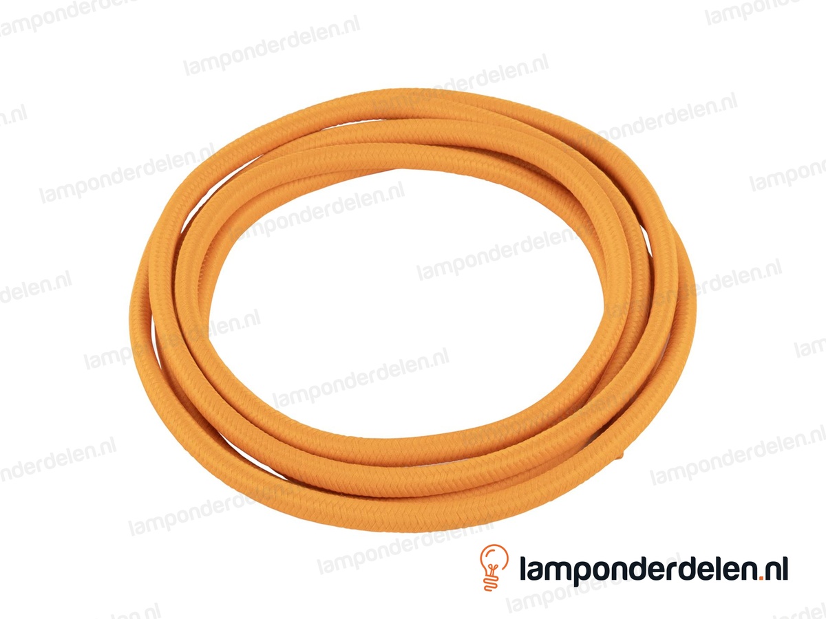 Strijkijzersnoer lichtoranje - 2 x 0,75 mm²