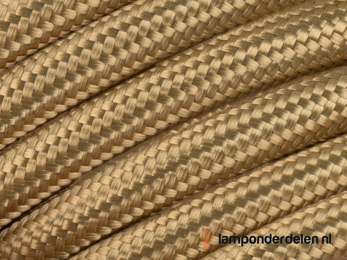 Strijkijzersnoer oud goud - 2 x 0,75 mm²