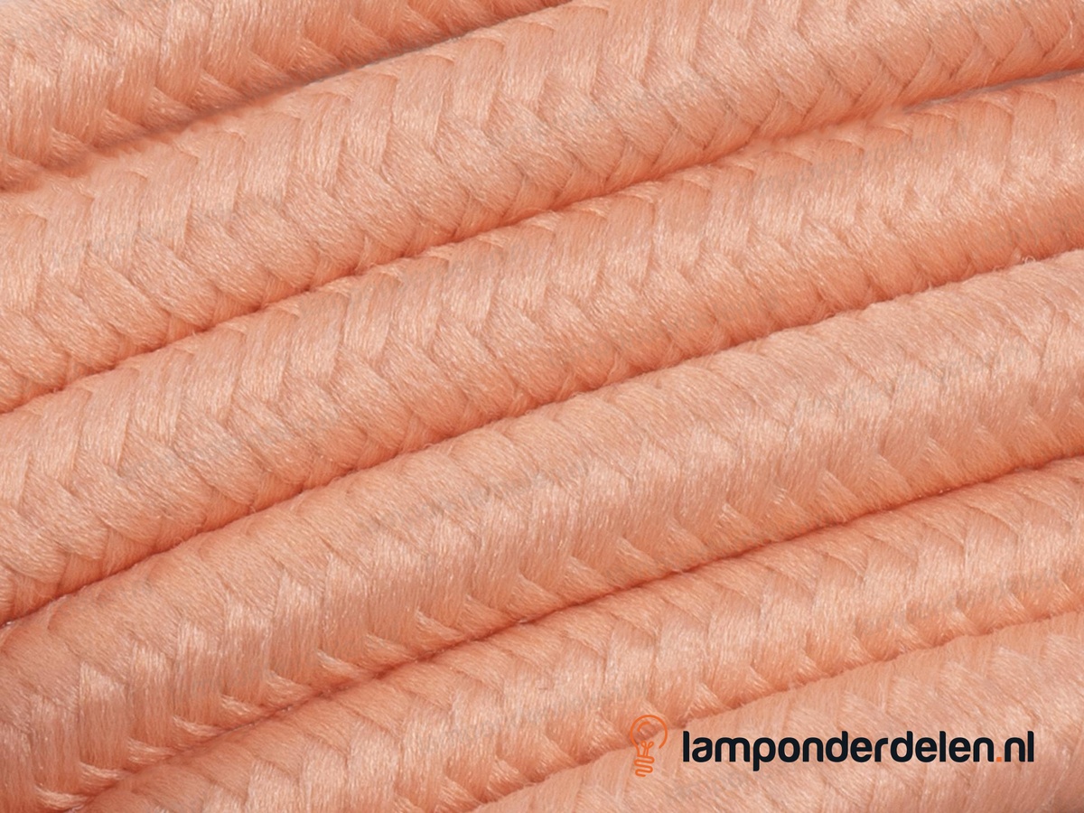 Strijkijzersnoer zalmroze - 2 x 0,75 mm²