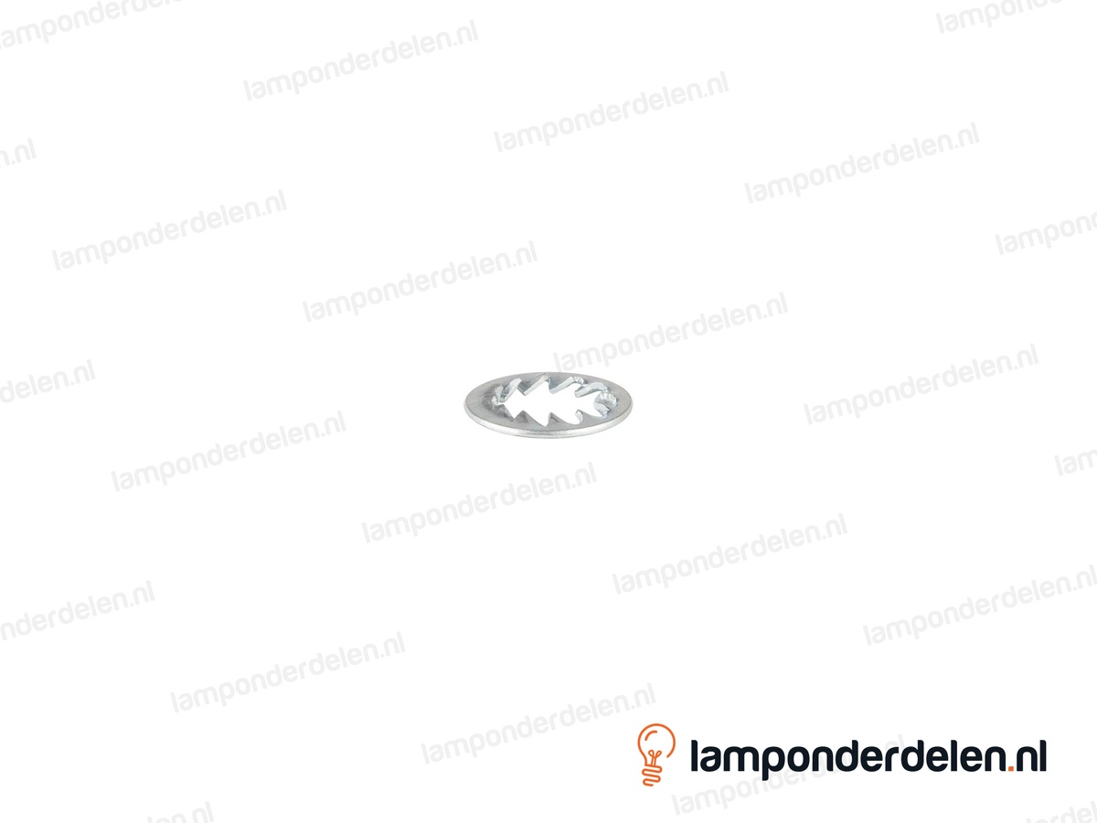 Tandveerring metaal - 20,5 mm - gat 13,2 mm
