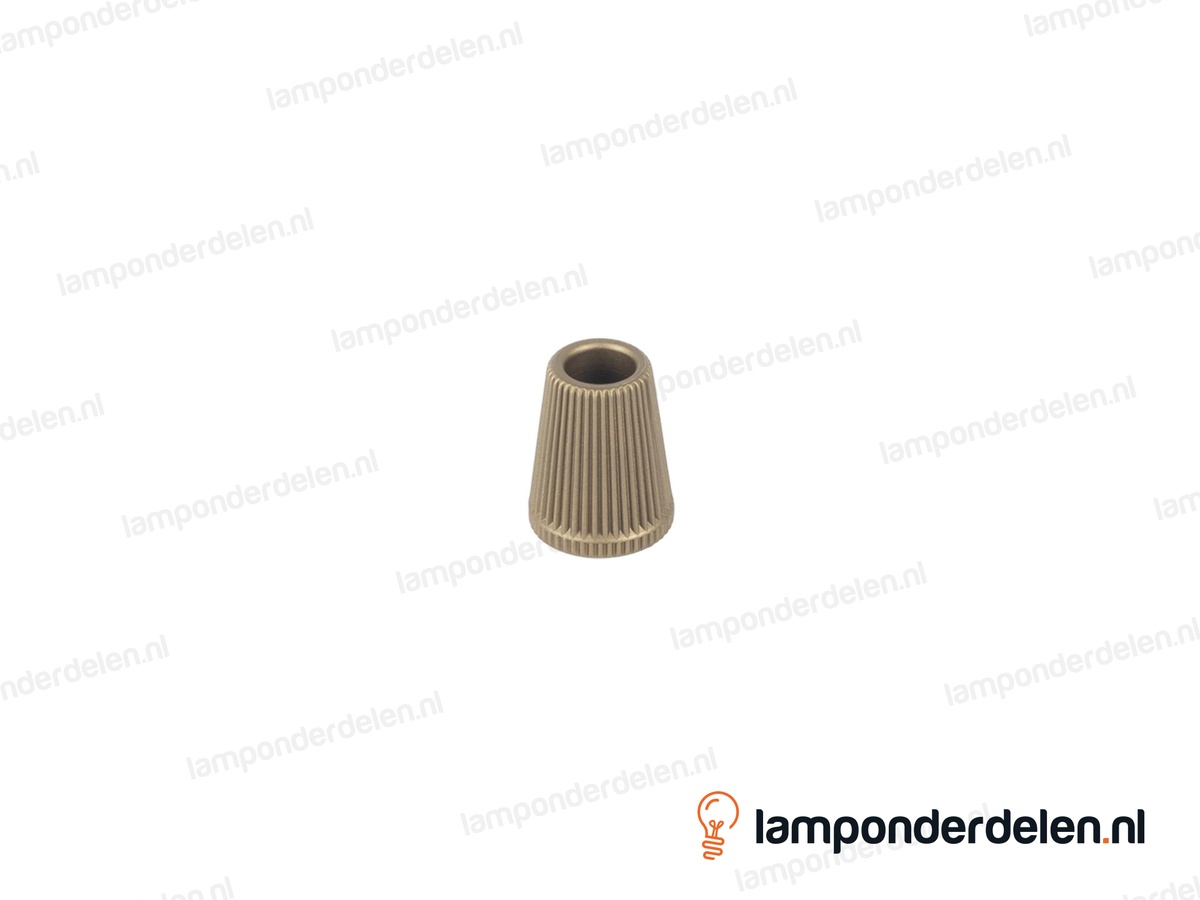 Trekontlaster kunststof goud 2-delig - lengte schroefdraad 8 mm - buitendraad M10x1