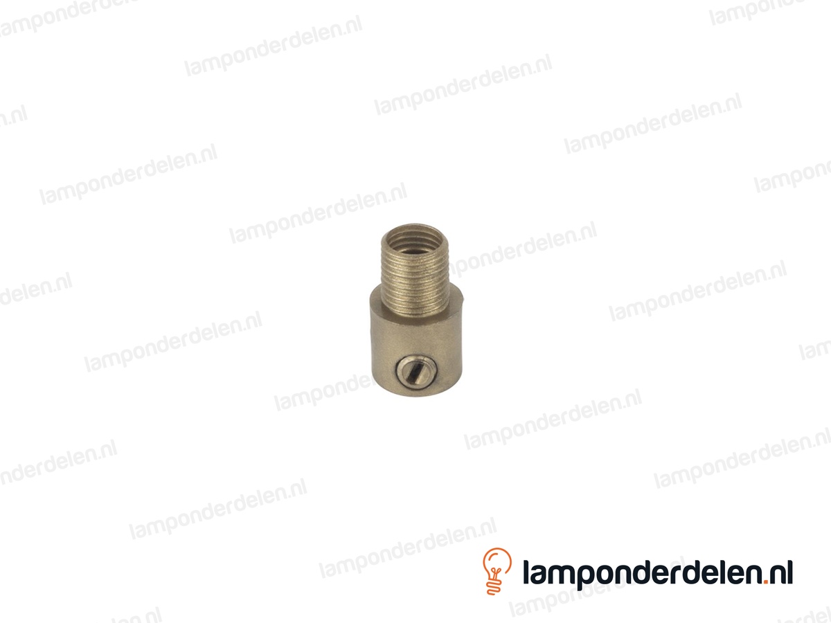 Trekontlaster kunststof goud - lengte schroefdraad 10 mm - buitendraad M10x1