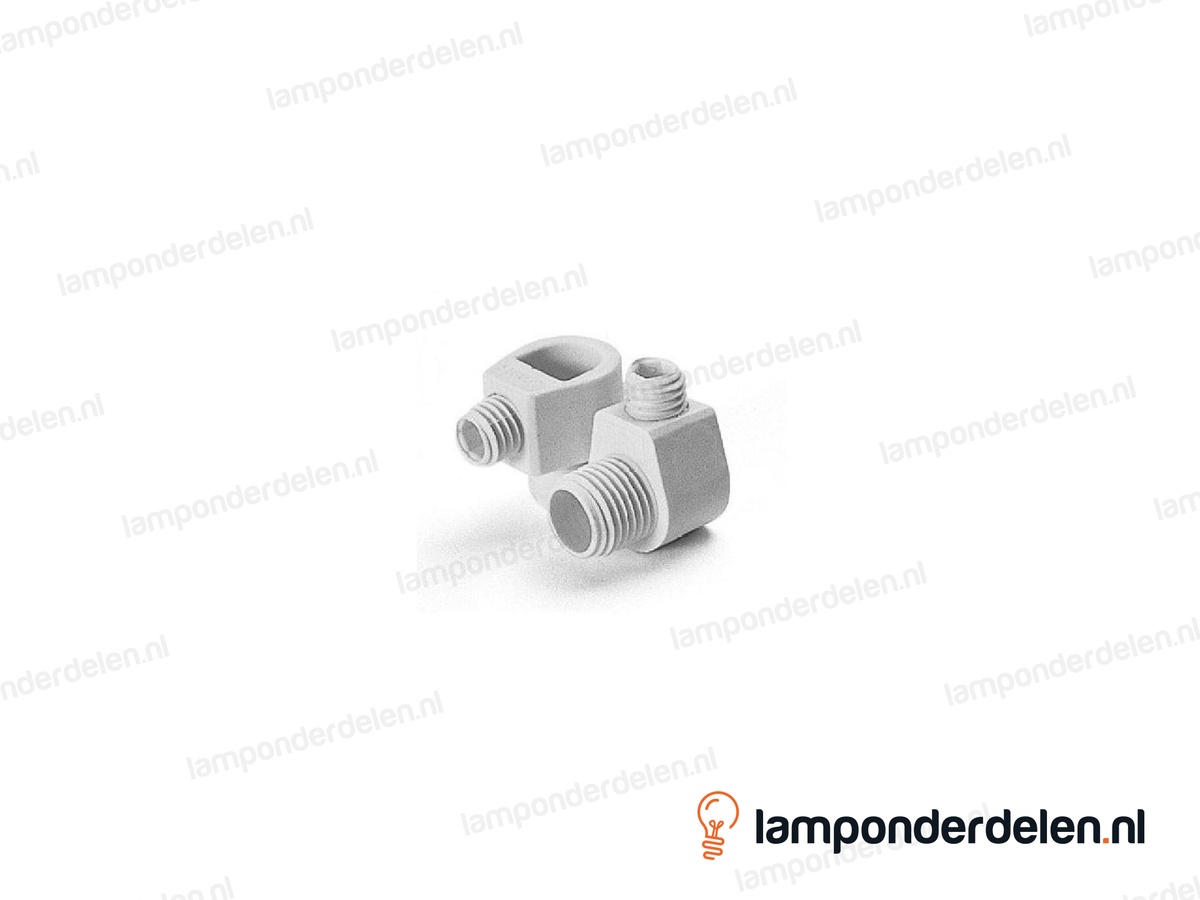 Trekontlaster kunststof transparant hoekig - lengte schroefdraad 8 mm - buitendraad M10x1