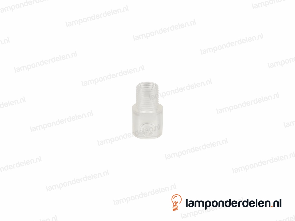 Trekontlaster kunststof transparant - lengte schroefdraad 10 mm - buitendraad M10x1
