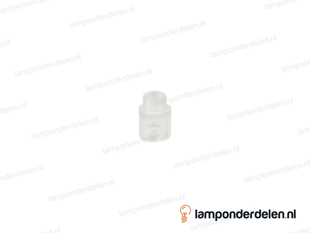 Trekontlaster kunststof transparant - lengte schroefdraad 7 mm - buitendraad M10x1