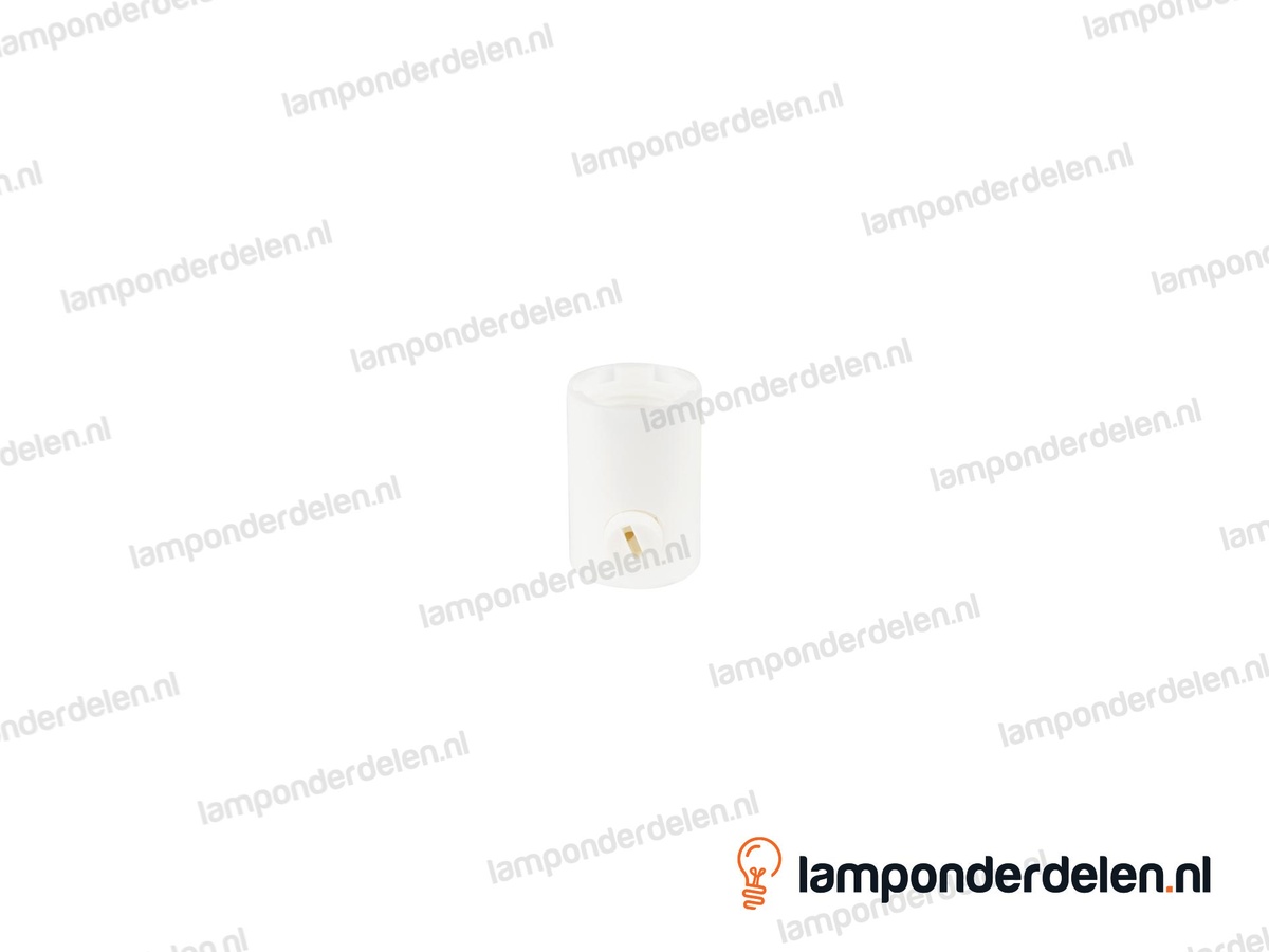 Trekontlaster kunststof wit - binnendraad M10x1
