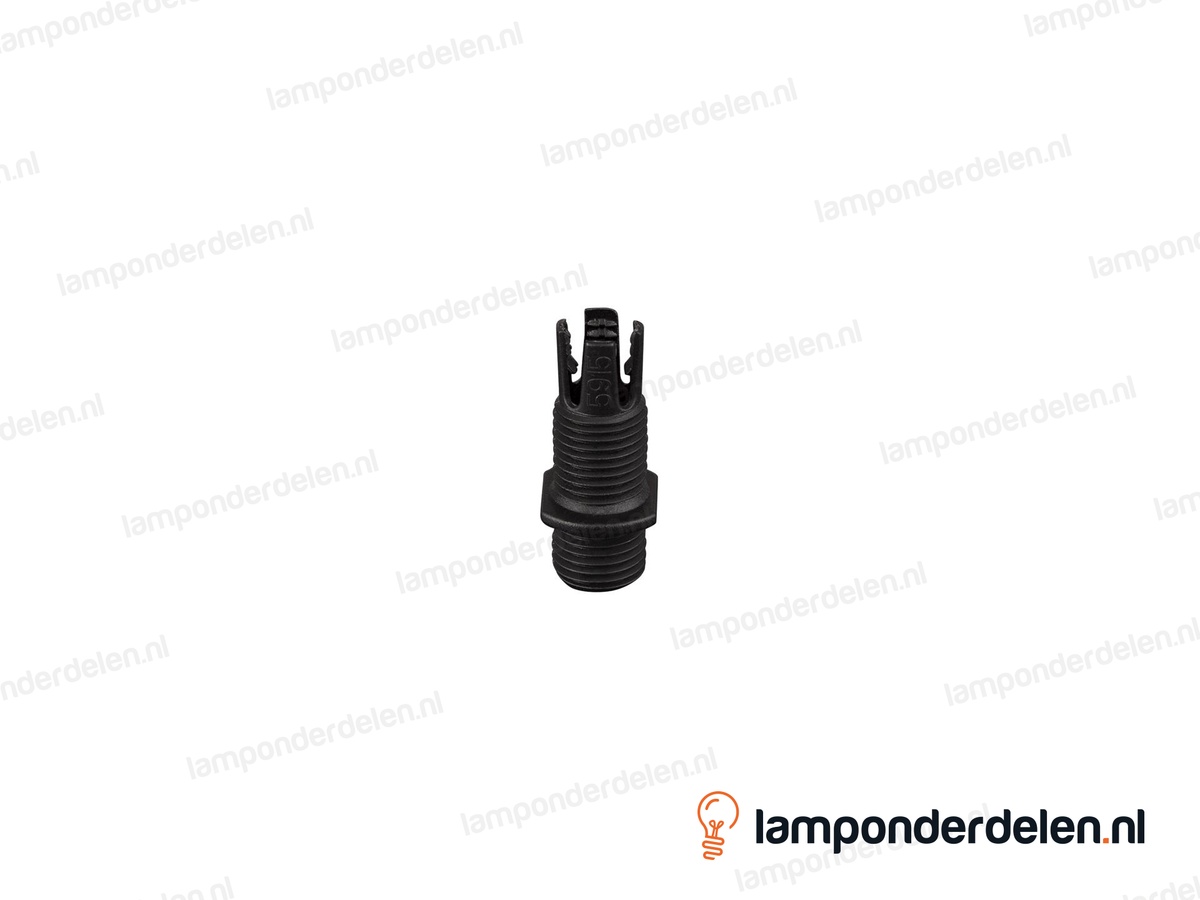 Trekontlaster kunststof zwart 2-delig - lengte schroefdraad 8 mm - buitendraad M10x1