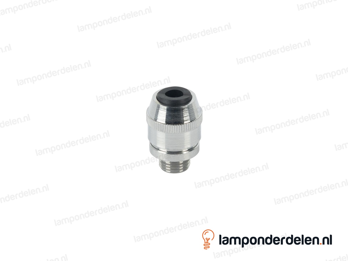 Trekontlaster messing chroomkleurig conisch - lengte schroefdraad 6 mm - buitendraad M10x1