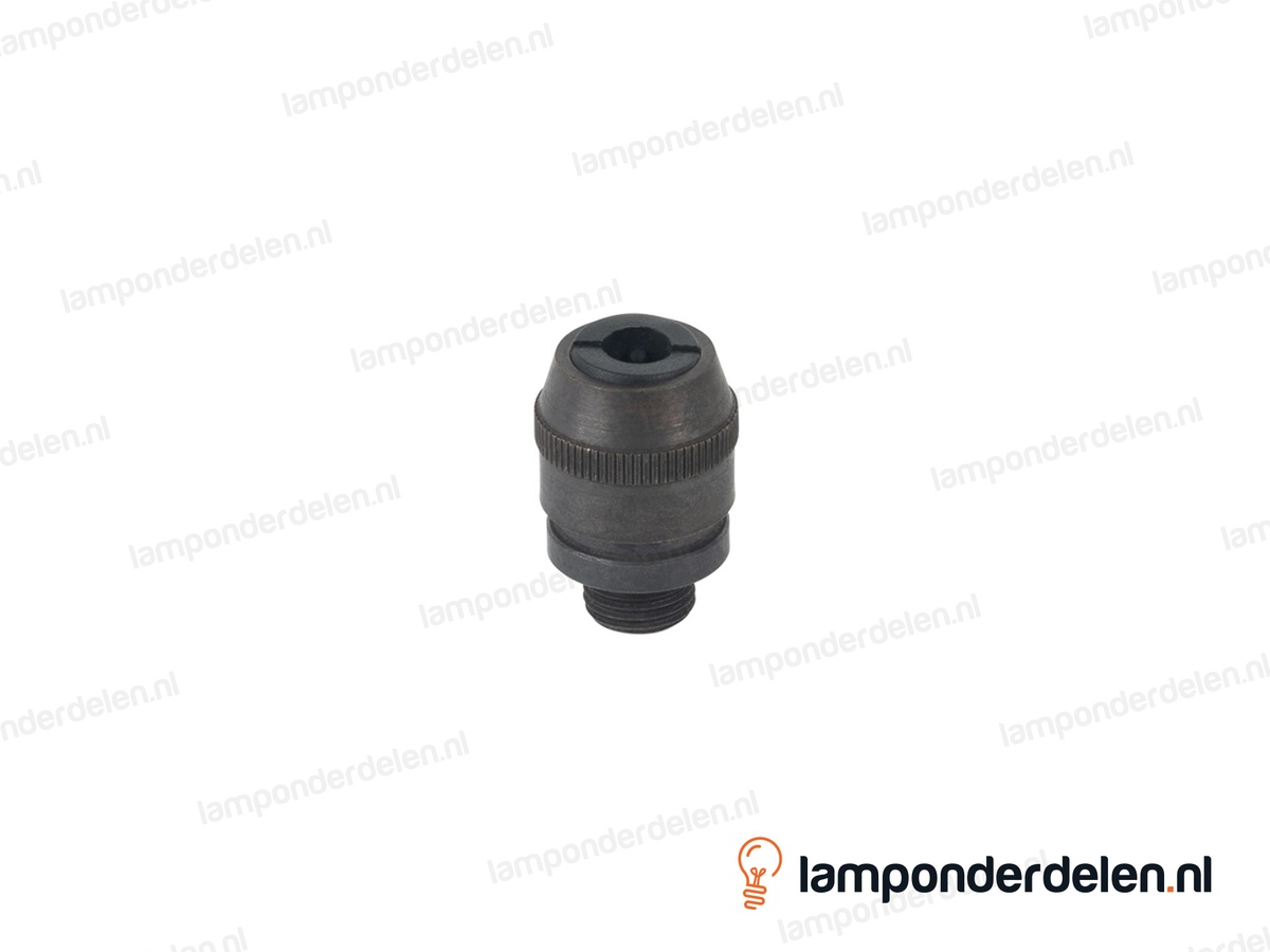 Trekontlaster messing donkerbronskleurig conisch - lengte schroefdraad 6 mm - buitendraad M10x1