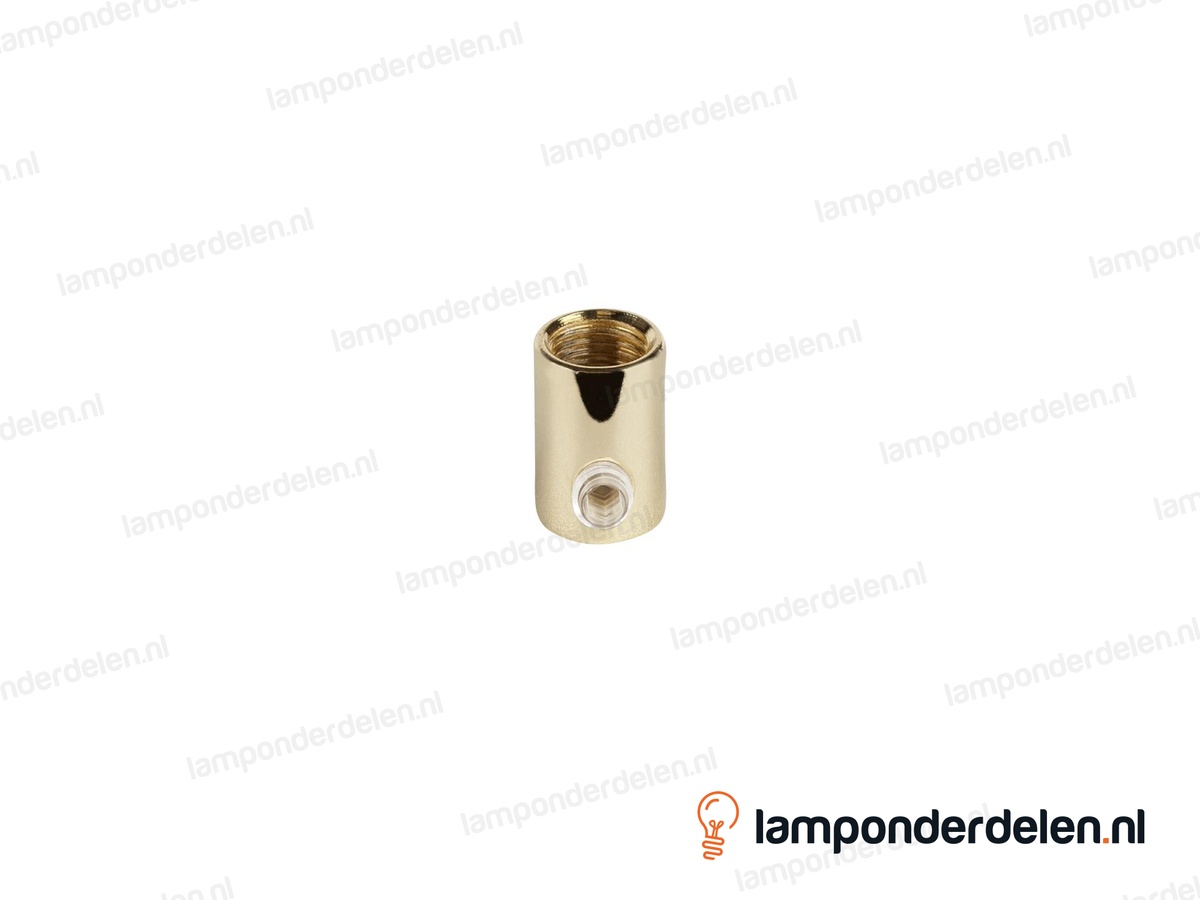 Trekontlaster messing glanskleurig - binnendraad M10x1