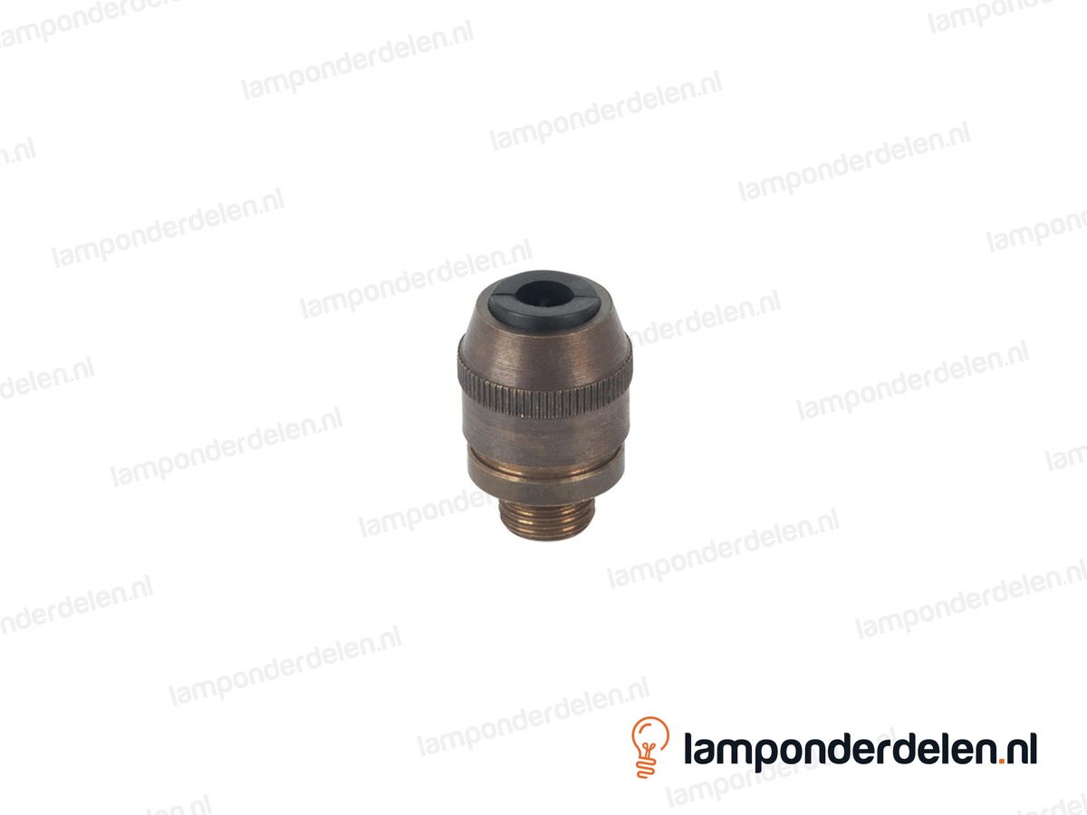 Trekontlaster messing oud engels conisch - lengte schroefdraad 6 mm - buitendraad M10x1