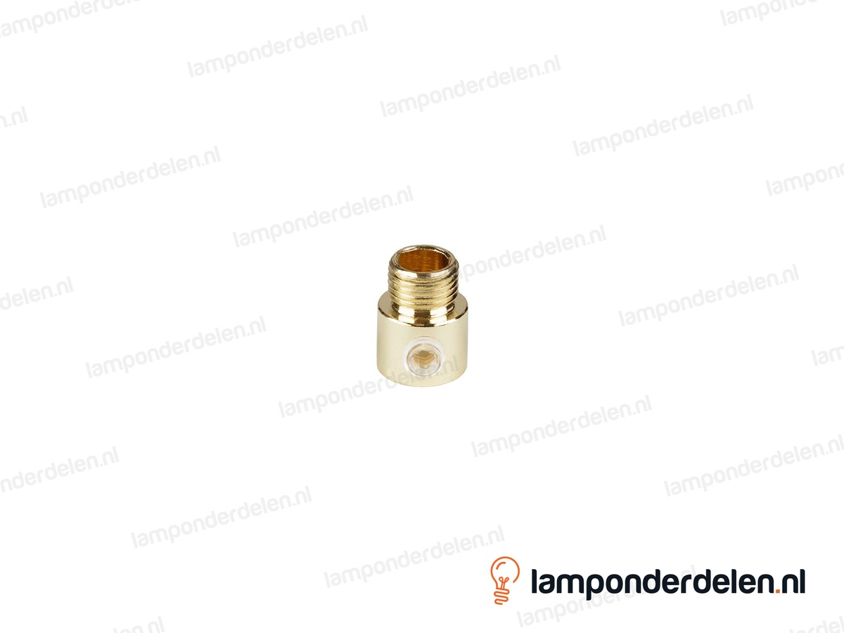 Trekontlaster messingglanskleurig - lengte schroefdraad 7 mm - buitendraad M10x1