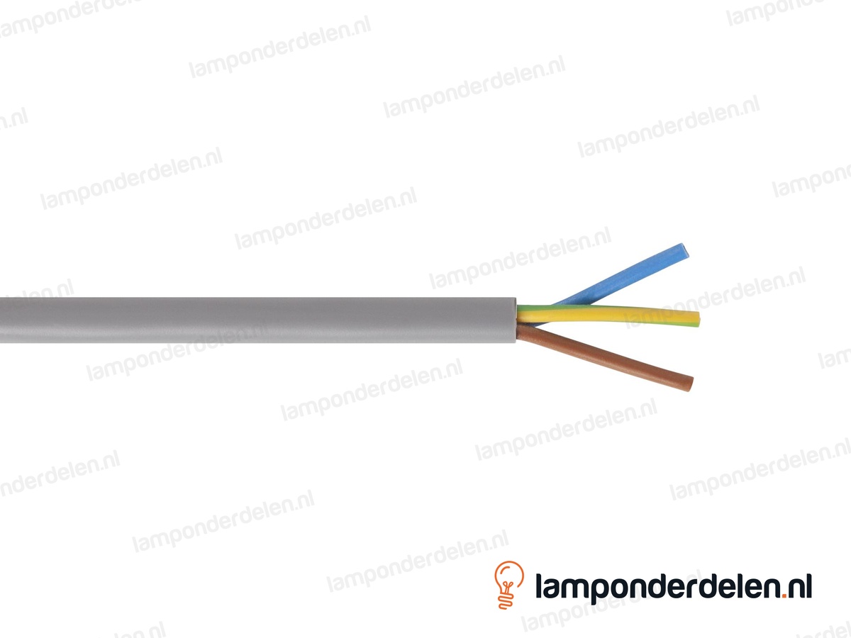 VMVS snoer grijs rond - 3 x 0,75 mm²