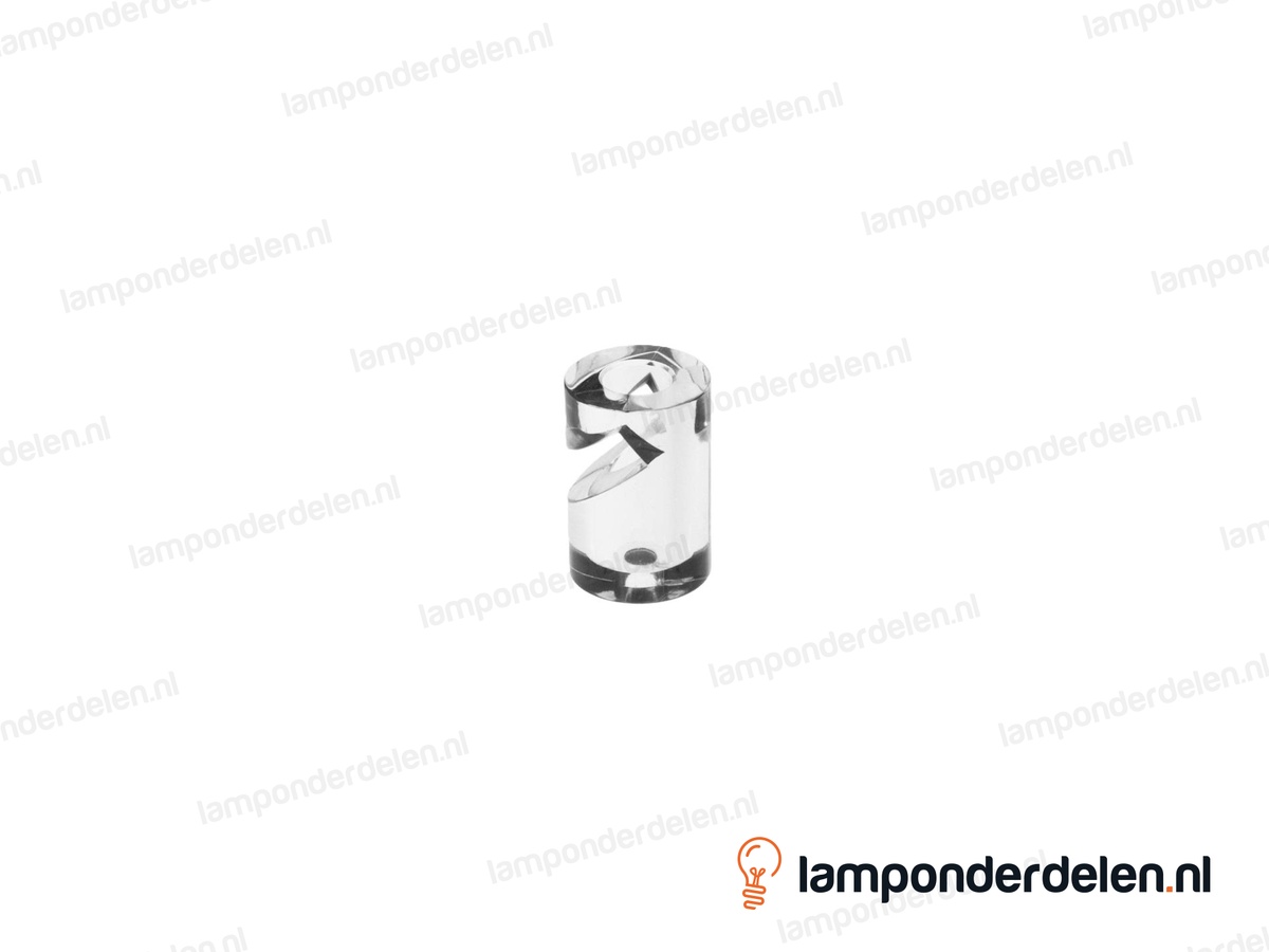Wand en plafond snoerbevestiging kunststof transparant - V-haak