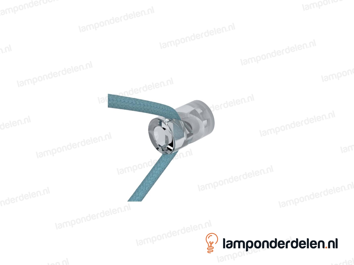 Wand en plafond snoerbevestiging kunststof transparant - V-haak