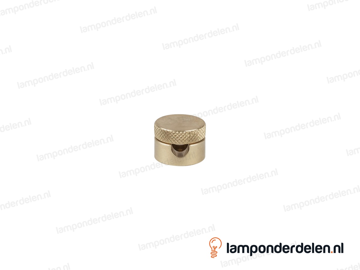 Wand en plafond snoerbevestiging messing 2-delig