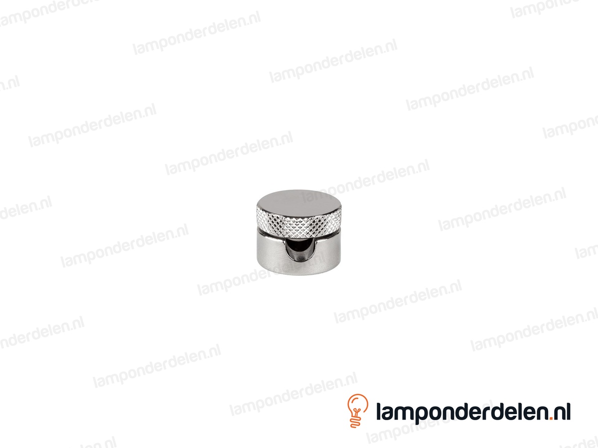 Wand en plafond snoerbevestiging messing chroomkleurig 2-delig
