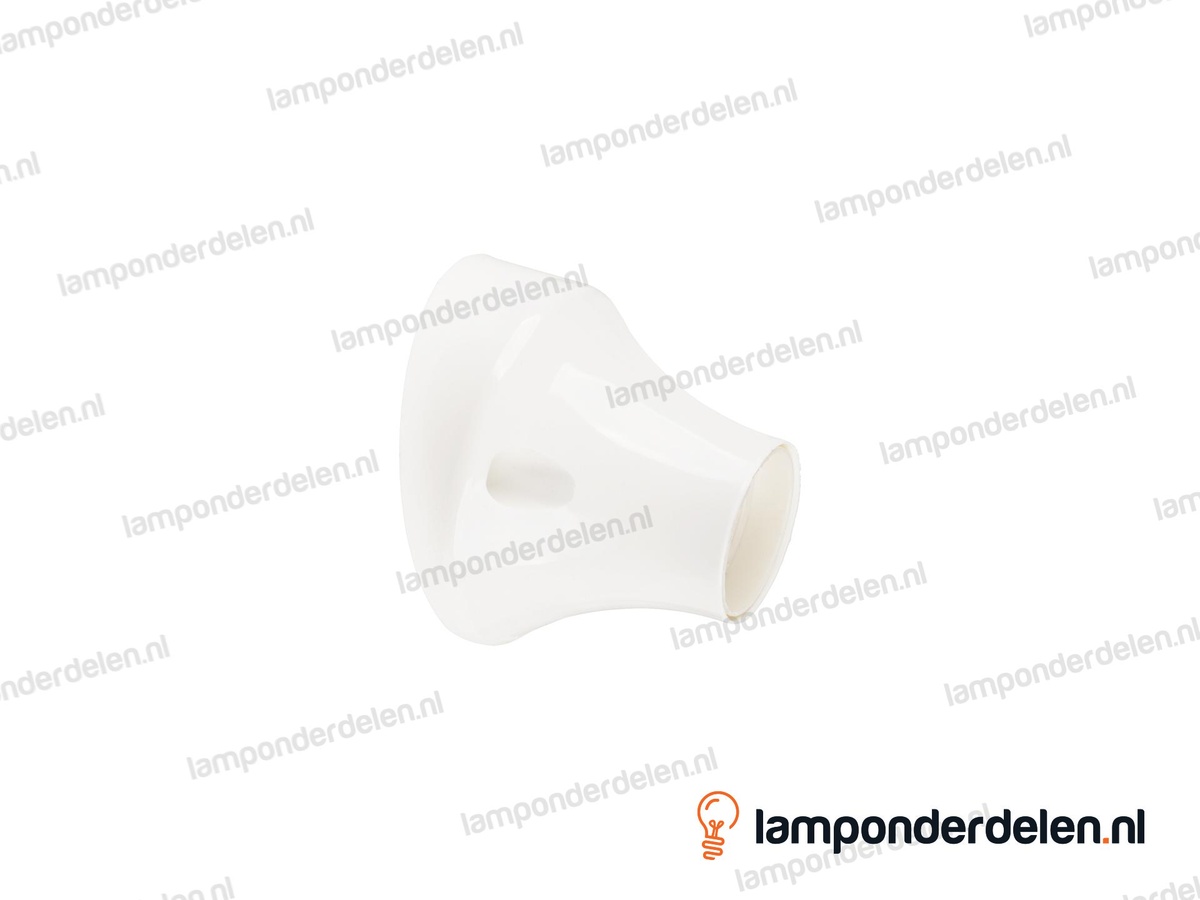 Wandfitting E27 kunststof wit