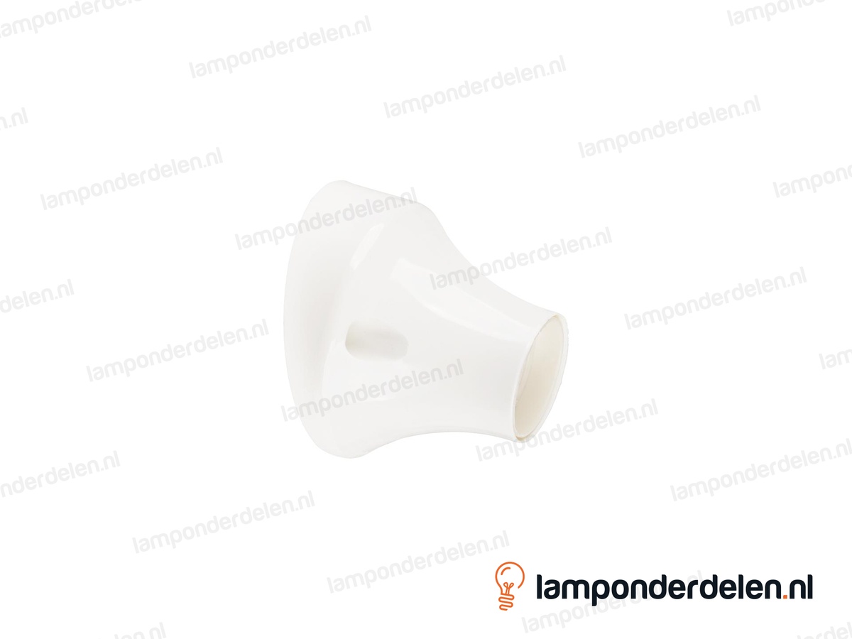 Wandfitting E27 kunststof wit