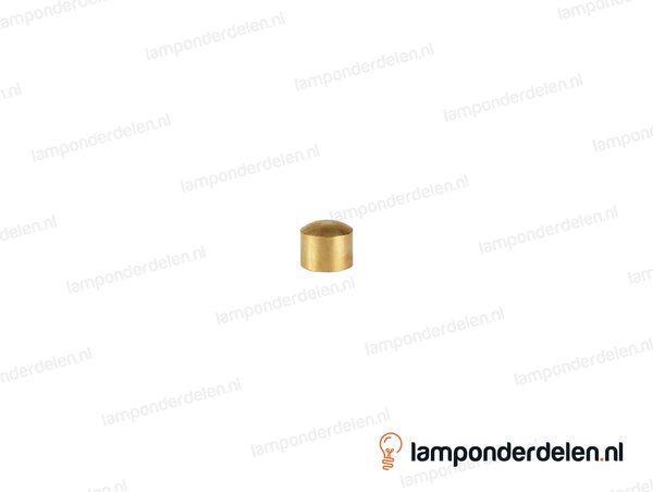 Afsluitknop messing cilinder - hoogte 8 mm - binnendraad M10x1