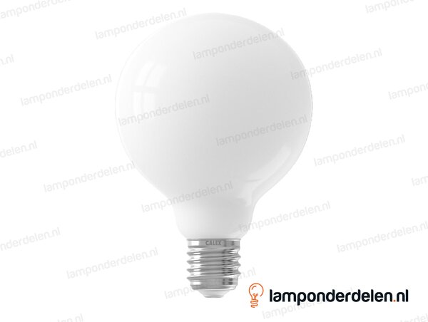 Calex filament LED globelamp - E27 - G95 - opaal - 7,5 W - dimbaar