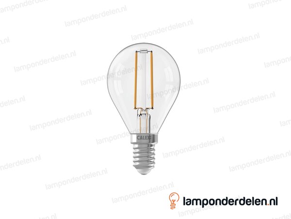 Calex filament LED kogellamp - E14 - P45 - helder - 3,5 W - dimbaar