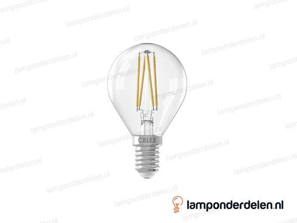Calex filament LED kogellamp - E14 - P45 - helder - 4,5 W - dimbaar