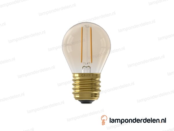 Calex filament LED kogellamp - E27 - P45 - goud - 3,5 W - dimbaar