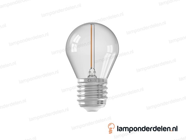 Calex filament LED prikkabellamp - E27 - P45 - helder - 1 W
