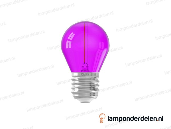 Calex filament LED prikkabellamp - E27 - P45 - paars - 1 W