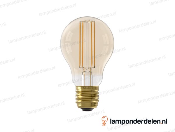 Calex filament LED standaardlamp - E27 - A60 - goud - 4,5 W - dimbaar