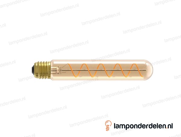 Calex flex filament LED buislamp - E27 - T32 - 185 mm - goud - 2,5 W - dimbaar