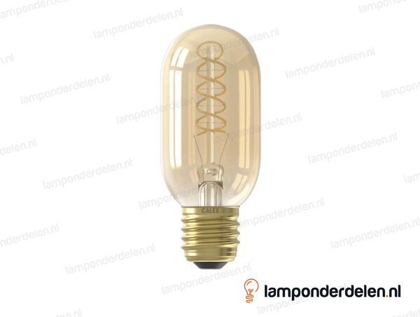 Calex flex filament LED buislamp - E27 - T45 - goud - 3,8 W - dimbaar