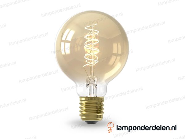 Calex flex filament LED globelamp - E27 - G80 - goud - 3,8 W - dimbaar