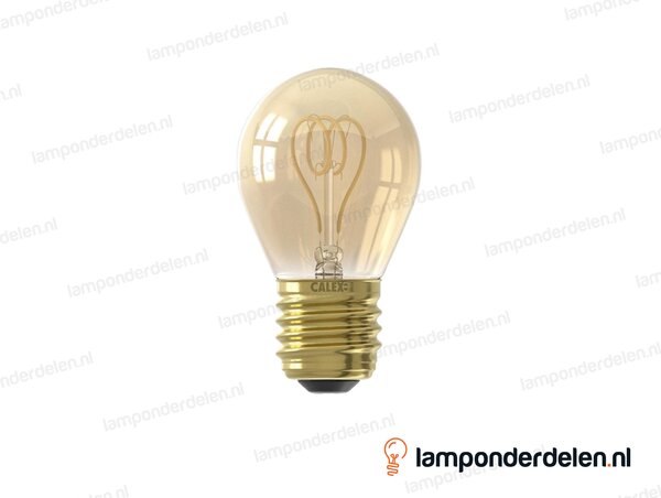 Calex flex filament LED kogellamp - E27 - P45 - goud - 2,5 W - dimbaar
